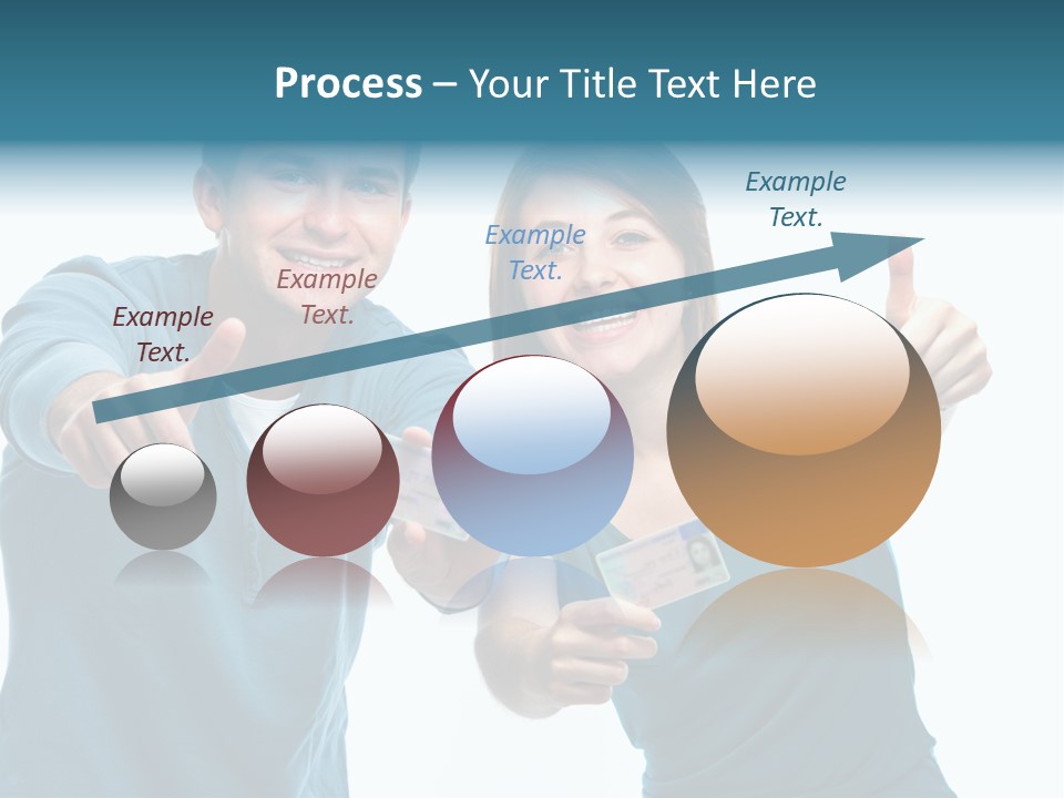 Studenten Jugendliche Zeigen PowerPoint Template