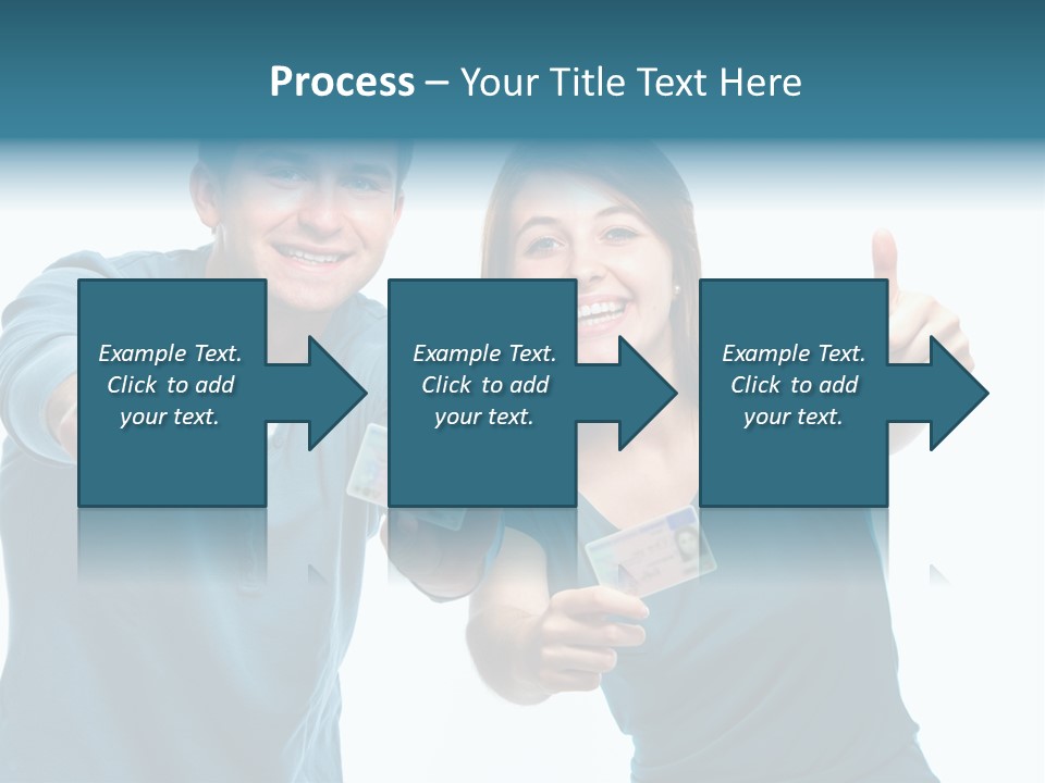 Studenten Jugendliche Zeigen PowerPoint Template