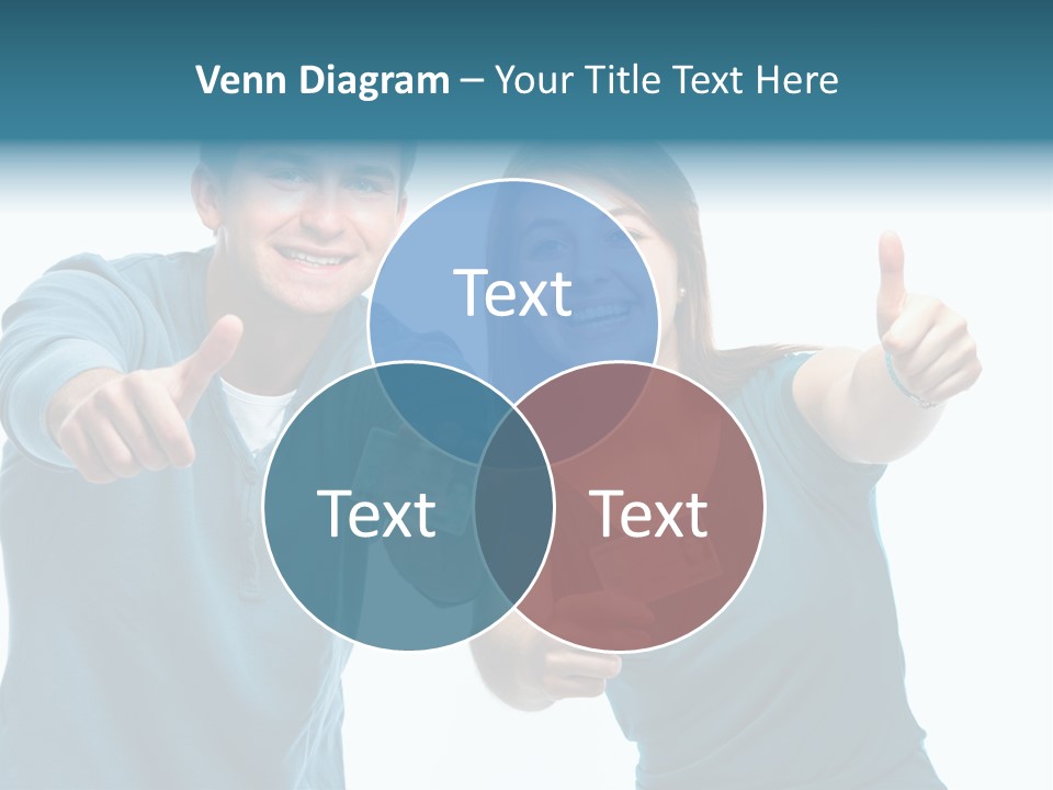 Studenten Jugendliche Zeigen PowerPoint Template