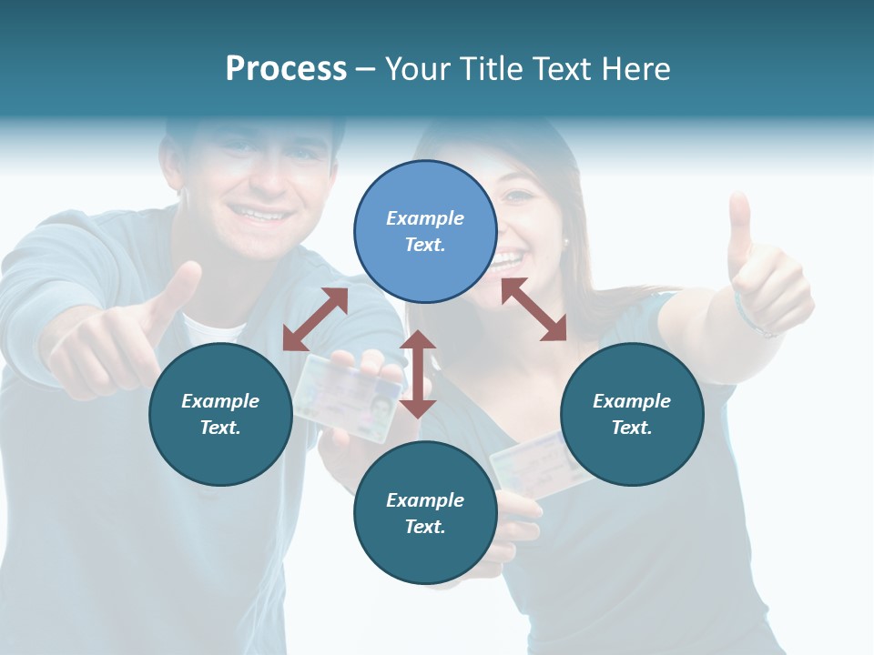 Studenten Jugendliche Zeigen PowerPoint Template