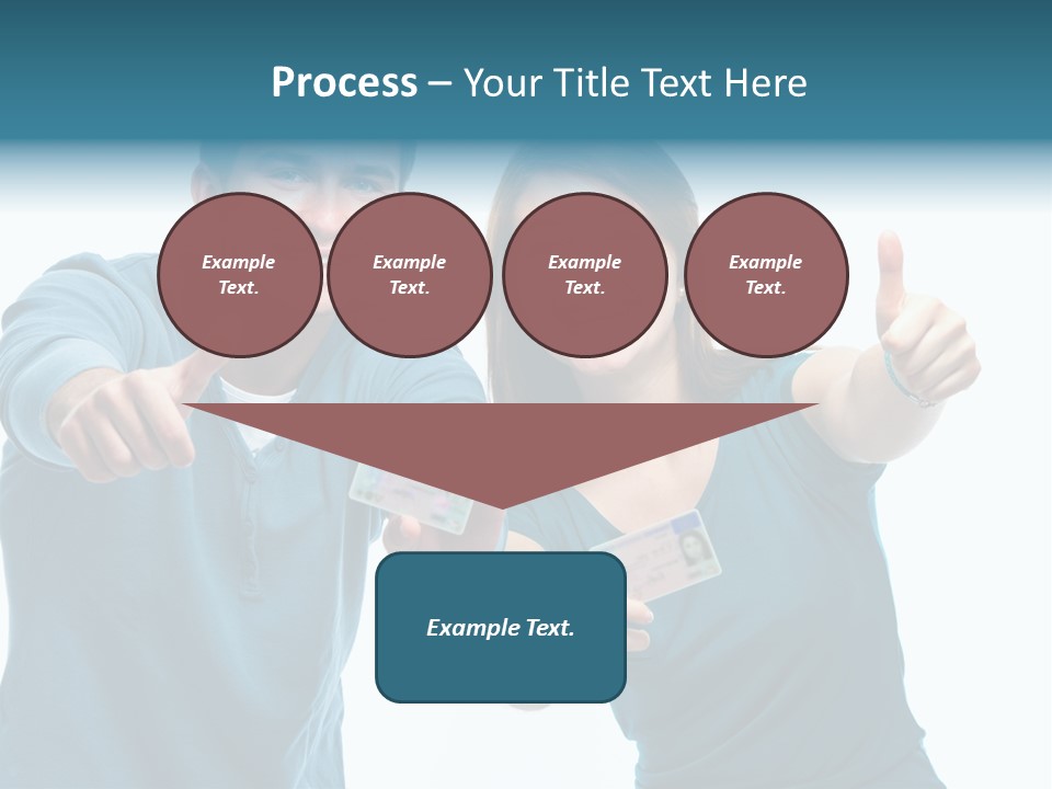 Studenten Jugendliche Zeigen PowerPoint Template