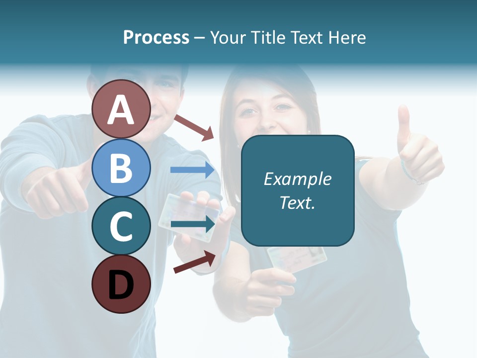 Studenten Jugendliche Zeigen PowerPoint Template