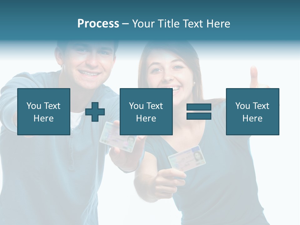 Studenten Jugendliche Zeigen PowerPoint Template