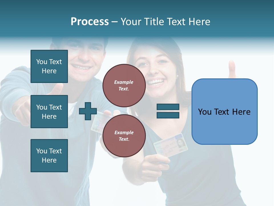 Studenten Jugendliche Zeigen PowerPoint Template