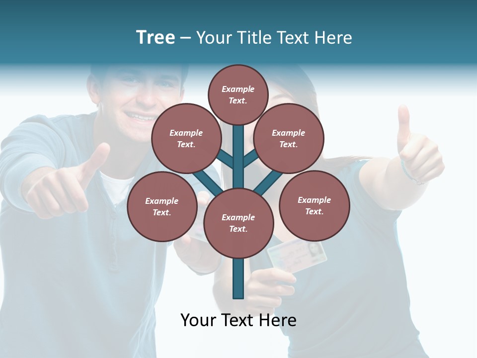 Studenten Jugendliche Zeigen PowerPoint Template