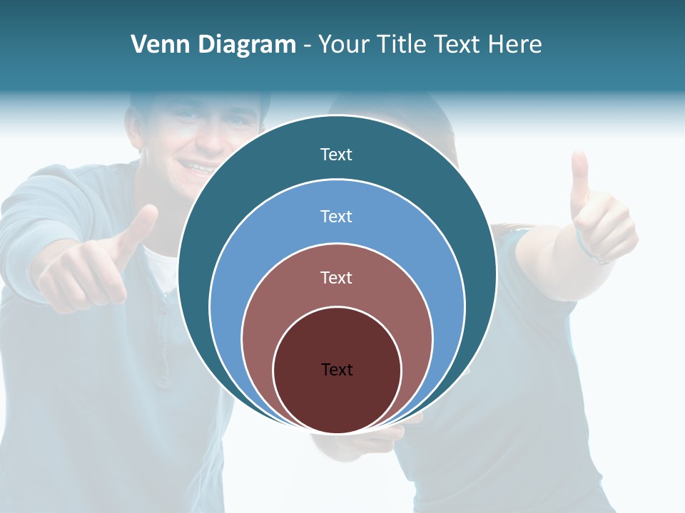 Studenten Jugendliche Zeigen PowerPoint Template