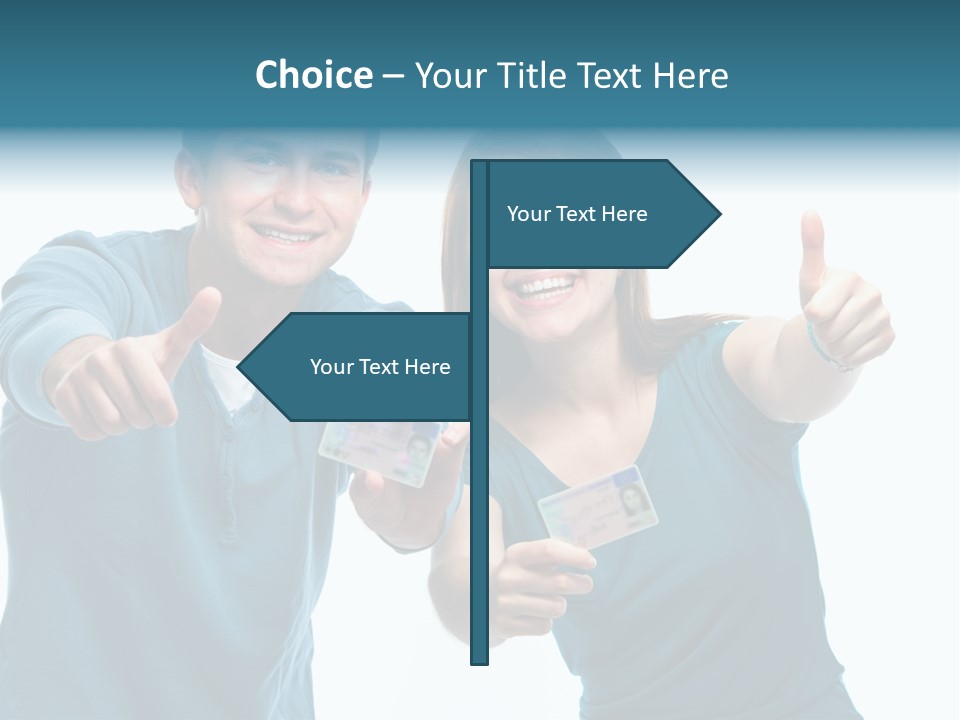 Studenten Jugendliche Zeigen PowerPoint Template