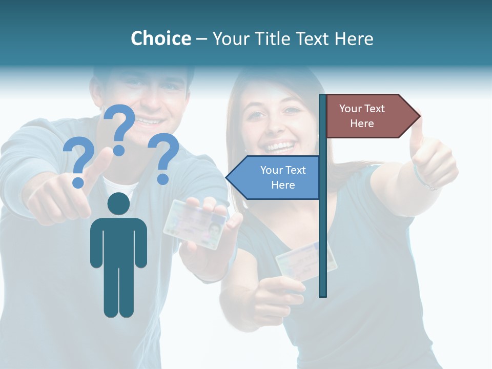 Studenten Jugendliche Zeigen PowerPoint Template