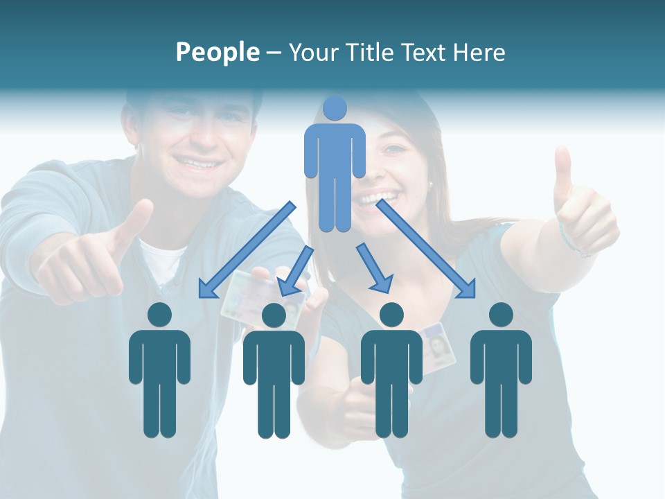 Studenten Jugendliche Zeigen PowerPoint Template