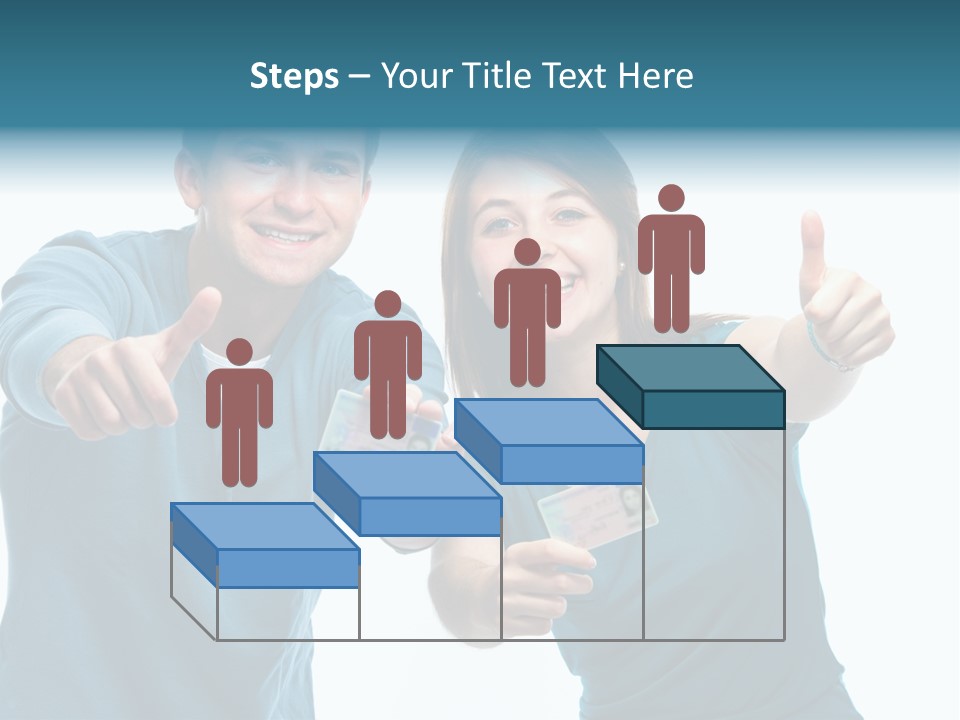 Studenten Jugendliche Zeigen PowerPoint Template