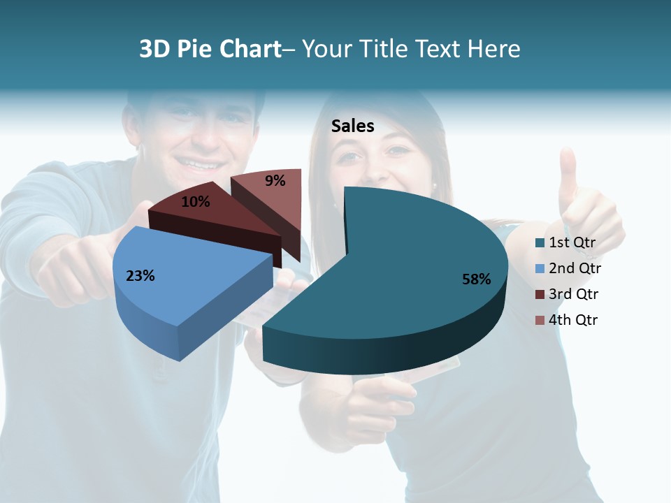 Studenten Jugendliche Zeigen PowerPoint Template