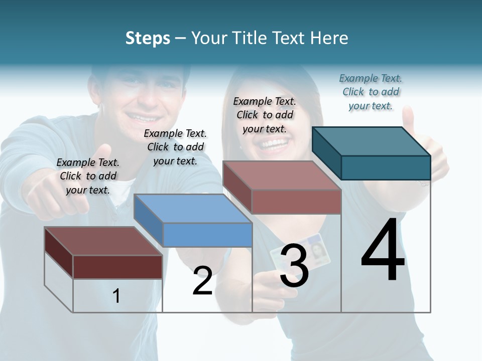 Studenten Jugendliche Zeigen PowerPoint Template