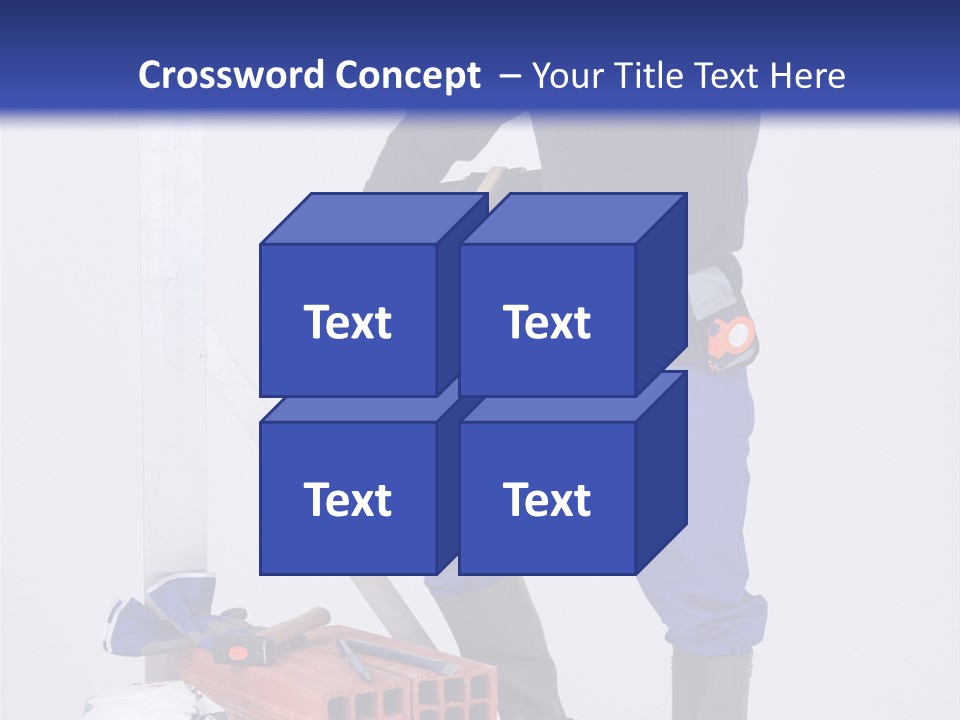 Personne Seule Entrepreneur Construction PowerPoint Template