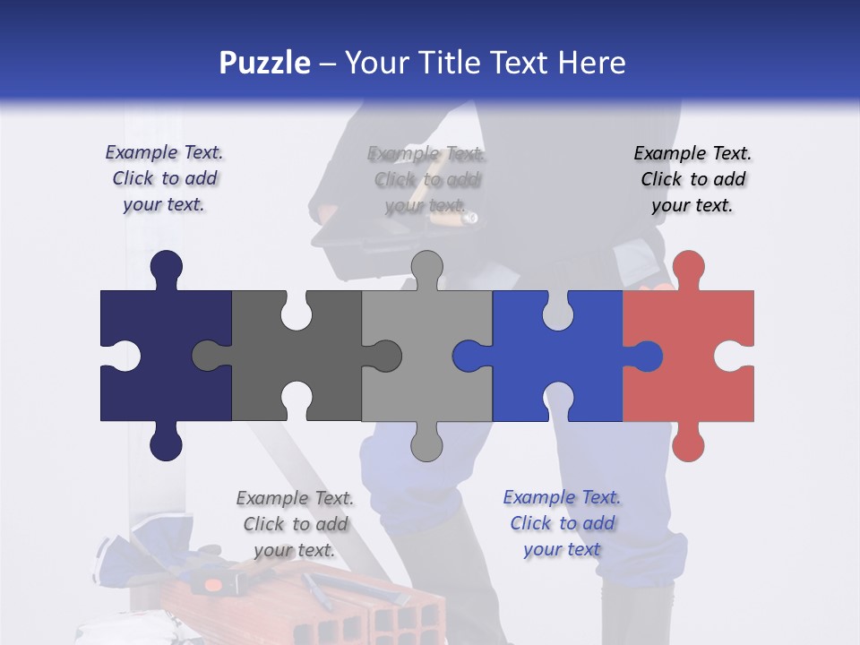 Personne Seule Entrepreneur Construction PowerPoint Template