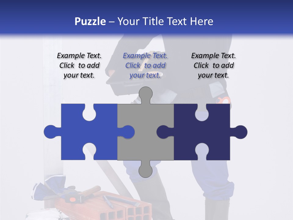 Personne Seule Entrepreneur Construction PowerPoint Template