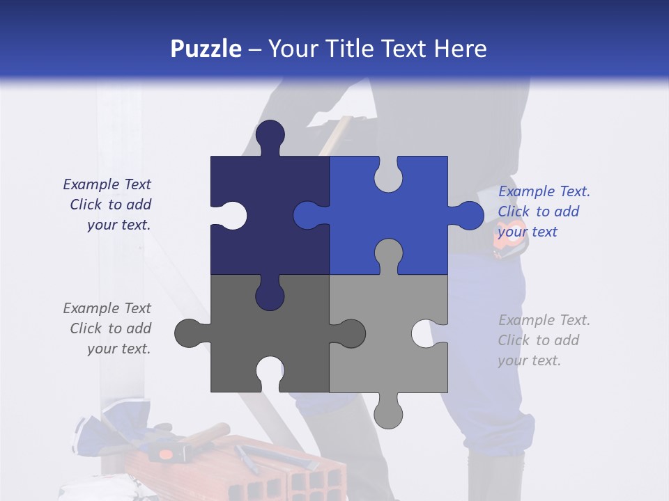 Personne Seule Entrepreneur Construction PowerPoint Template