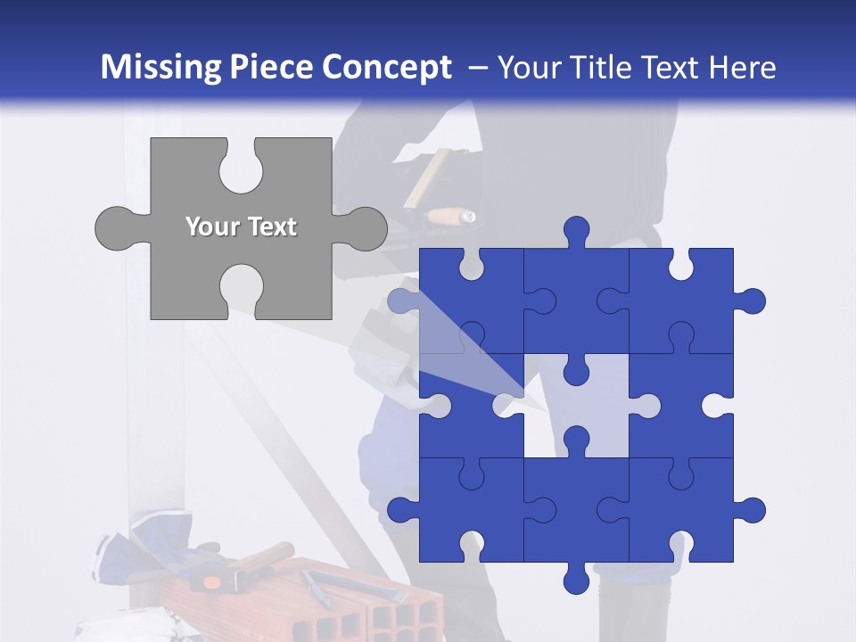 Personne Seule Entrepreneur Construction PowerPoint Template