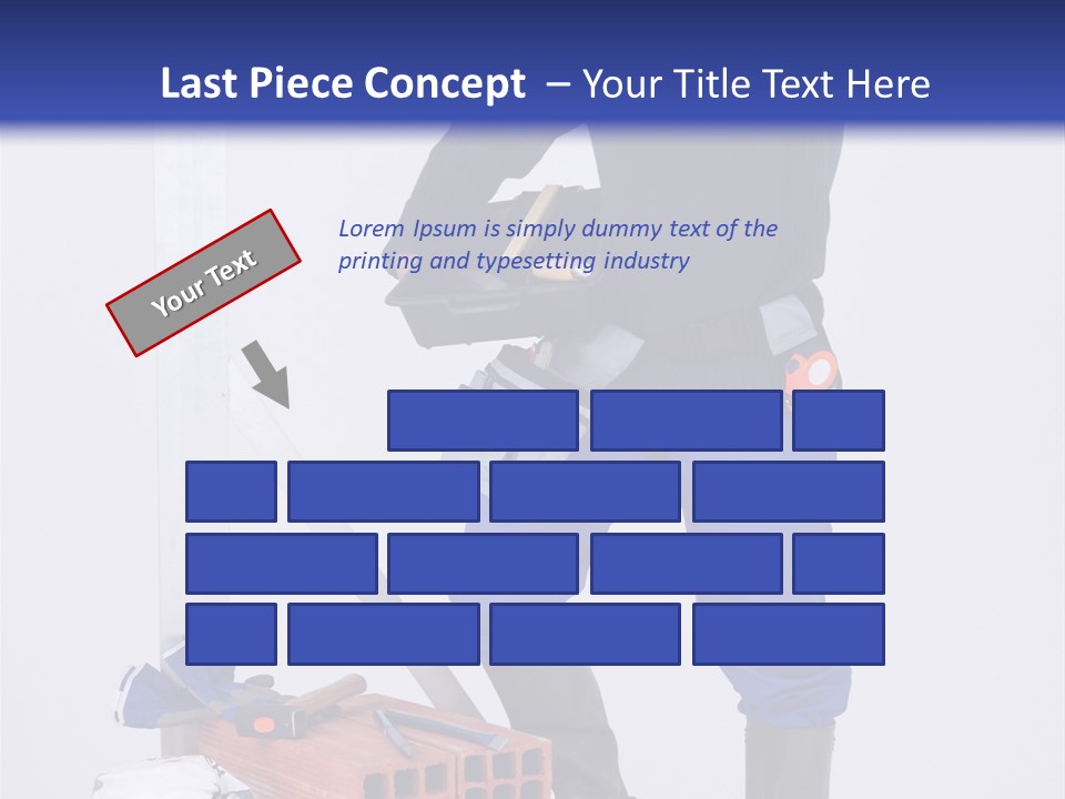 Personne Seule Entrepreneur Construction PowerPoint Template
