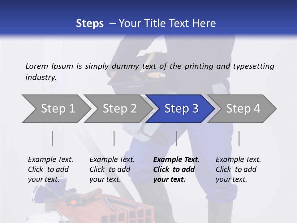 Personne Seule Entrepreneur Construction PowerPoint Template