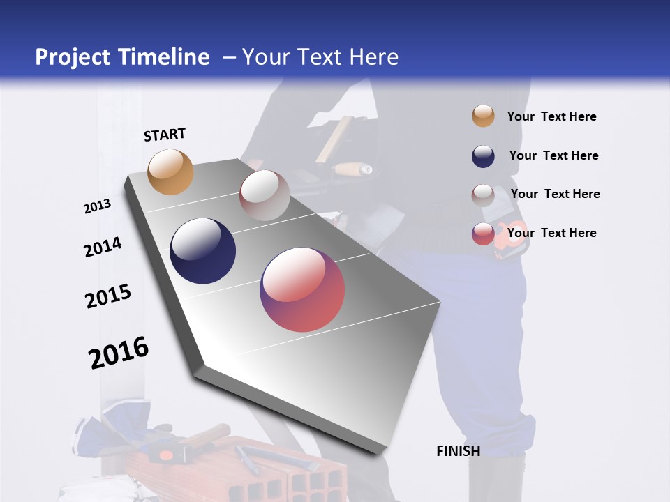 Personne Seule Entrepreneur Construction PowerPoint Template