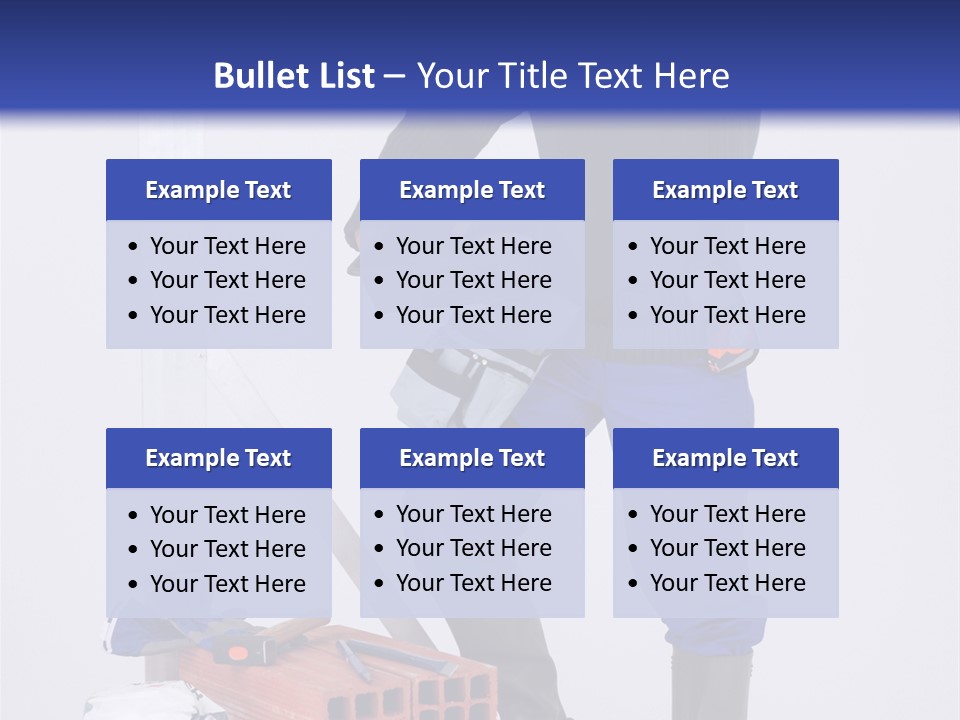 Personne Seule Entrepreneur Construction PowerPoint Template