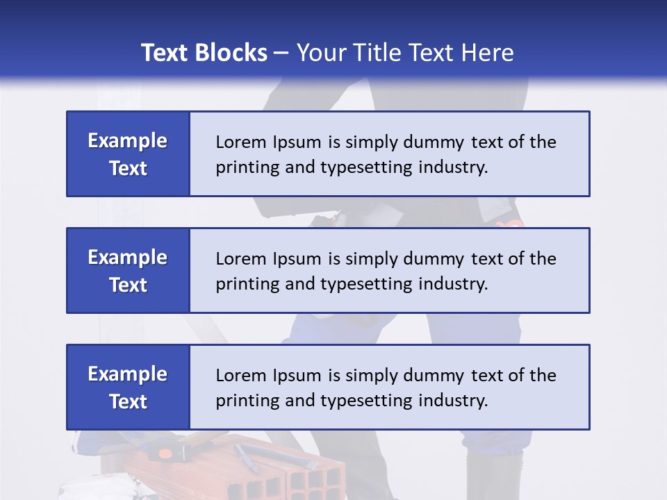Personne Seule Entrepreneur Construction PowerPoint Template