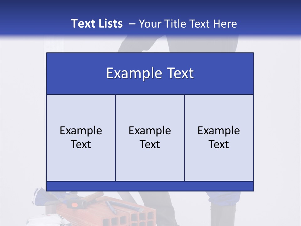 Personne Seule Entrepreneur Construction PowerPoint Template