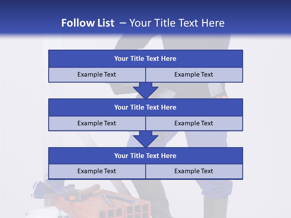 Personne Seule Entrepreneur Construction PowerPoint Template