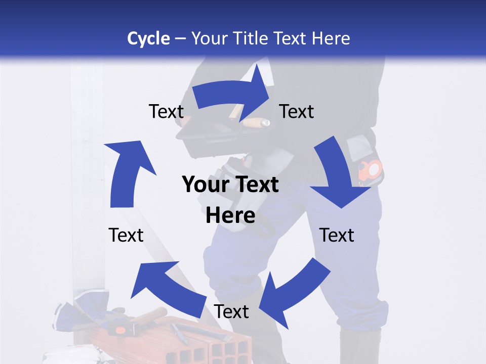 Personne Seule Entrepreneur Construction PowerPoint Template