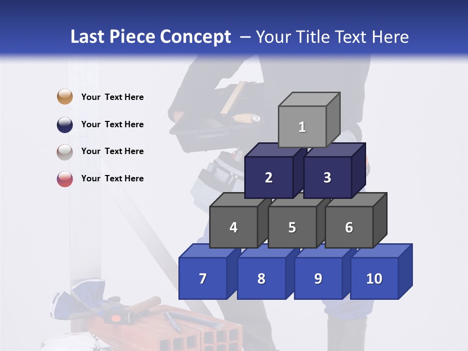 Personne Seule Entrepreneur Construction PowerPoint Template