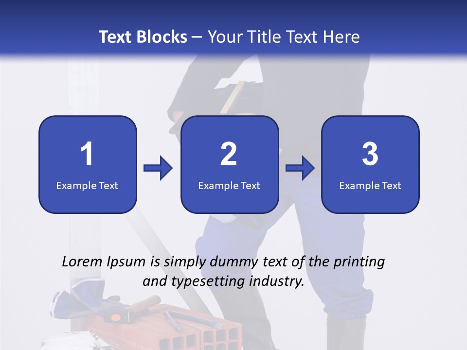 Personne Seule Entrepreneur Construction PowerPoint Template