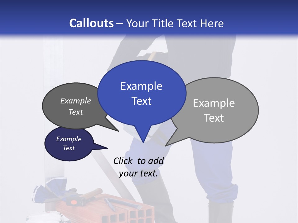 Personne Seule Entrepreneur Construction PowerPoint Template