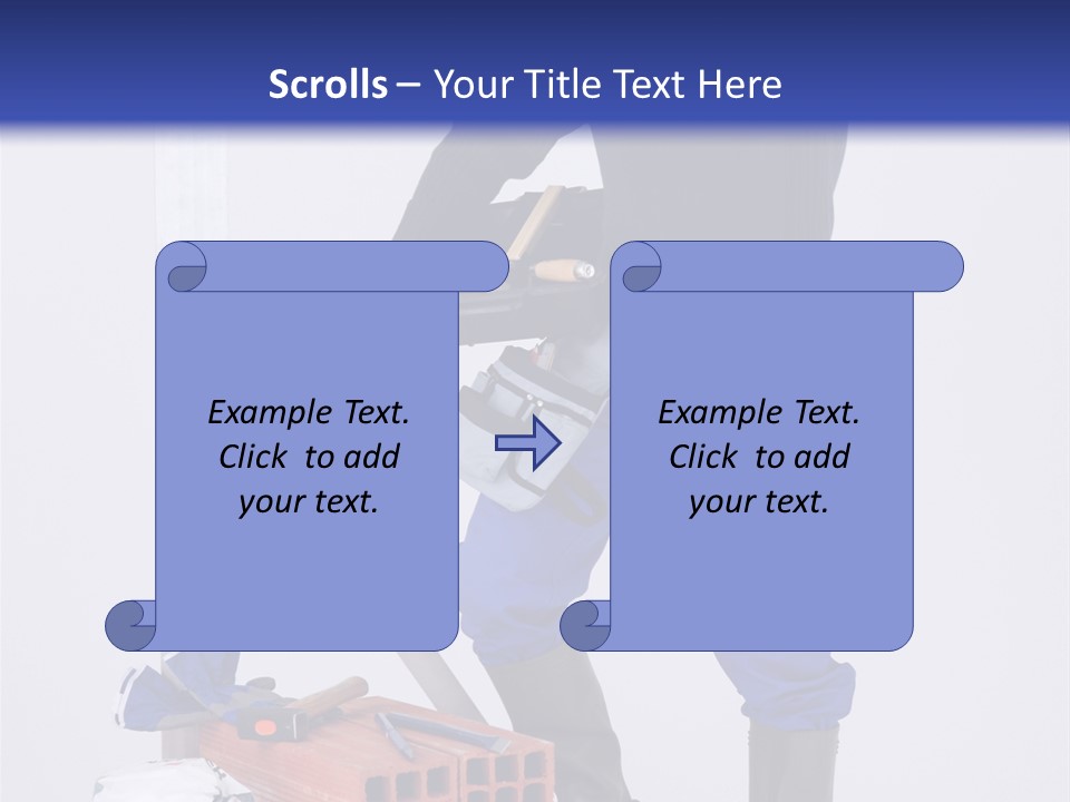 Personne Seule Entrepreneur Construction PowerPoint Template