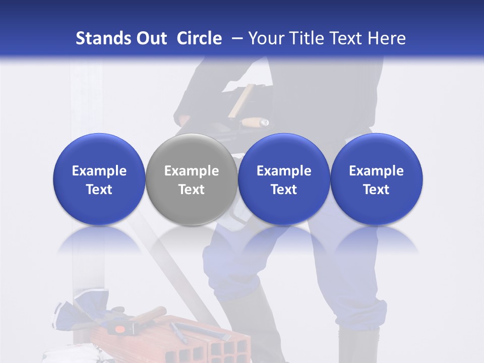 Personne Seule Entrepreneur Construction PowerPoint Template