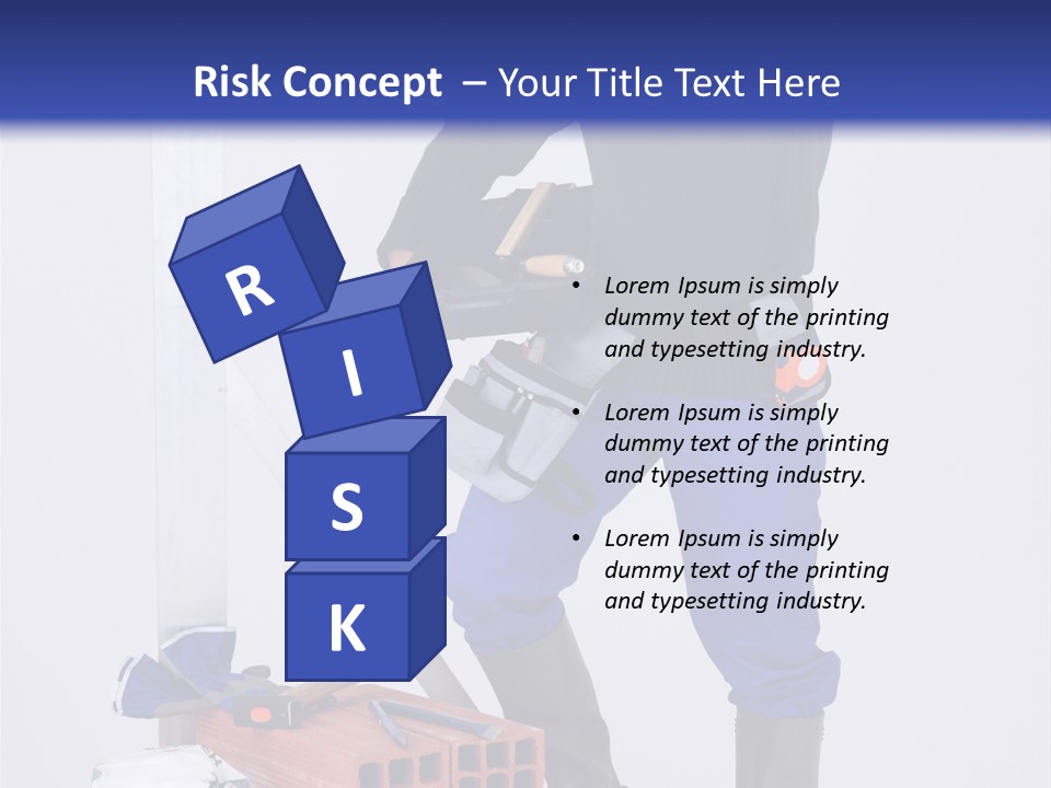 Personne Seule Entrepreneur Construction PowerPoint Template