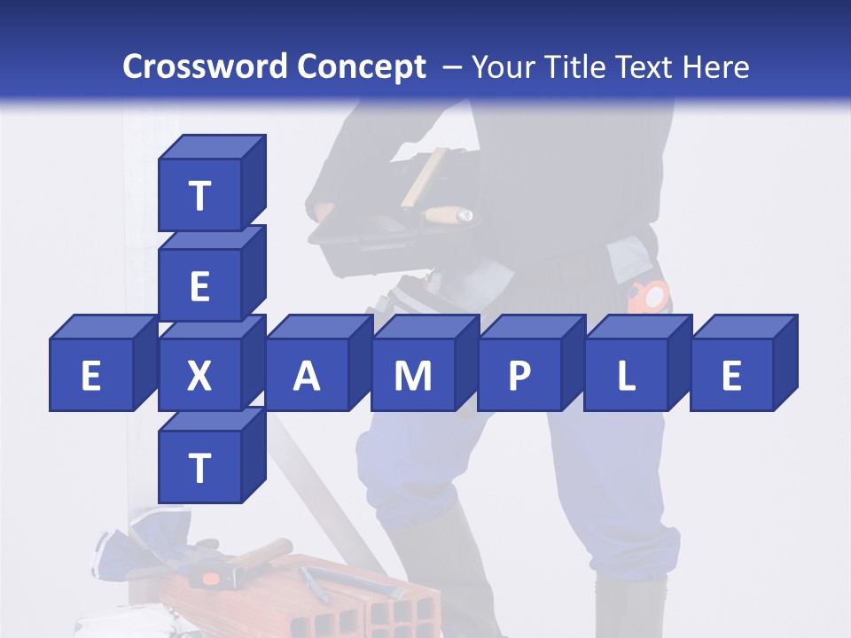 Personne Seule Entrepreneur Construction PowerPoint Template