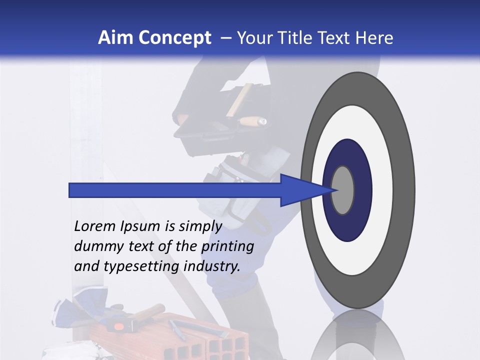 Personne Seule Entrepreneur Construction PowerPoint Template