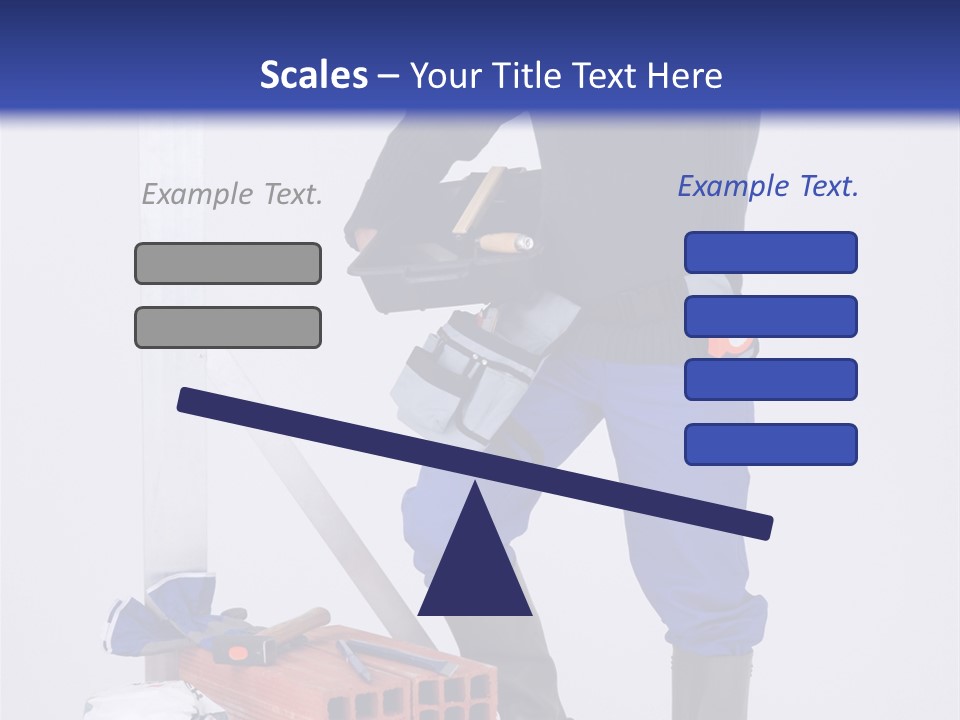 Personne Seule Entrepreneur Construction PowerPoint Template