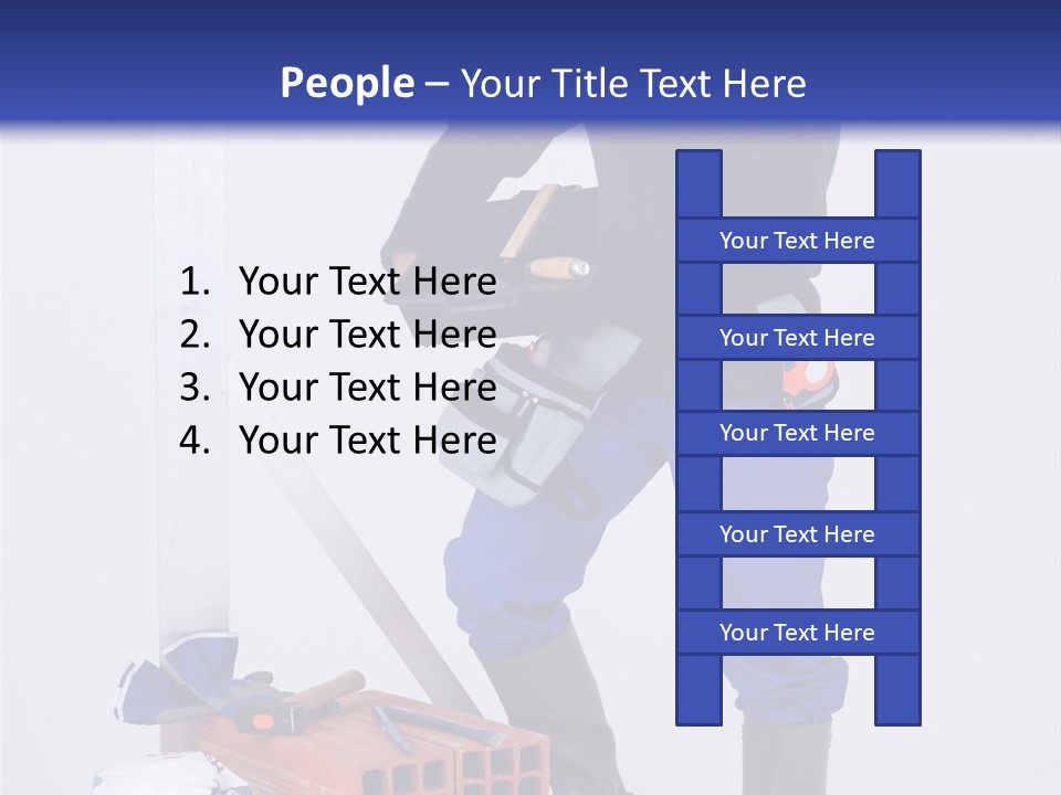 Personne Seule Entrepreneur Construction PowerPoint Template