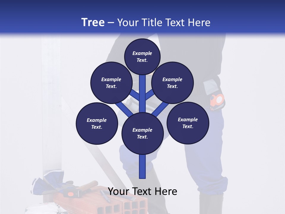 Personne Seule Entrepreneur Construction PowerPoint Template