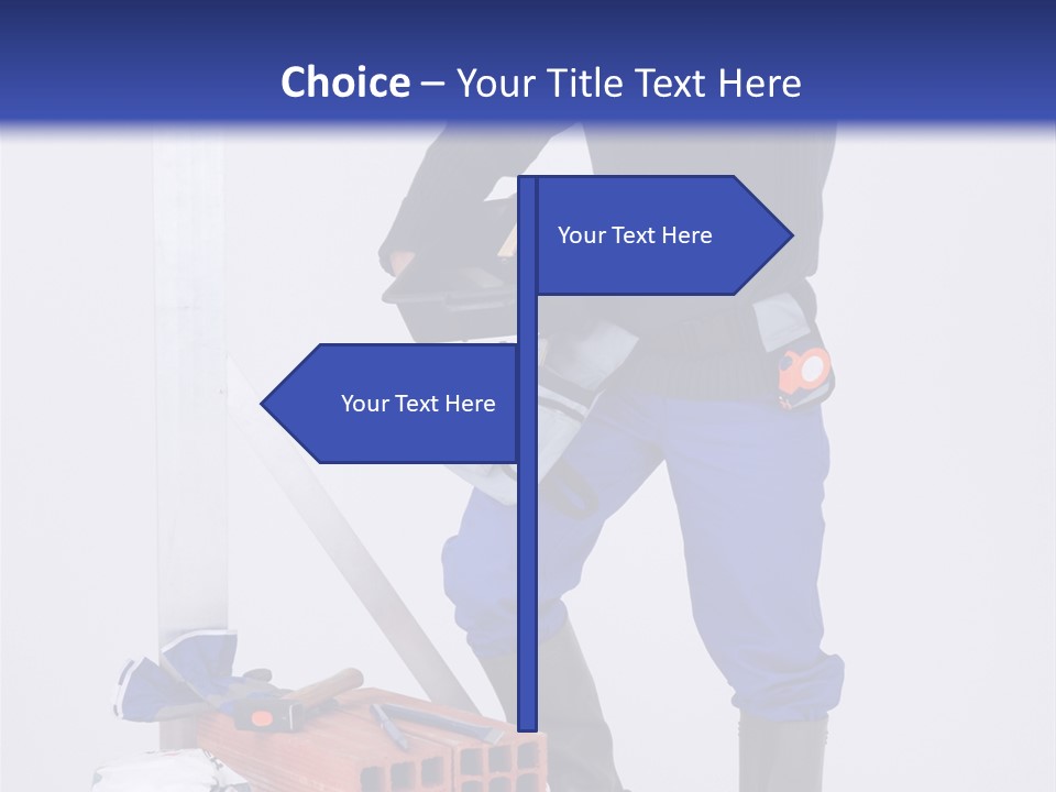 Personne Seule Entrepreneur Construction PowerPoint Template