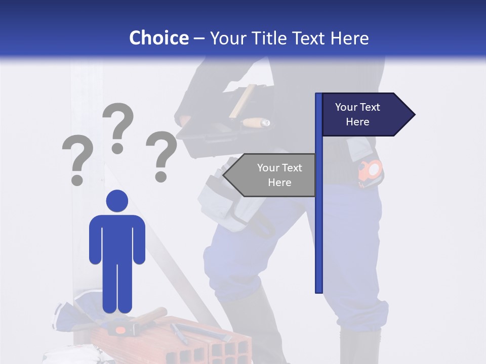 Personne Seule Entrepreneur Construction PowerPoint Template