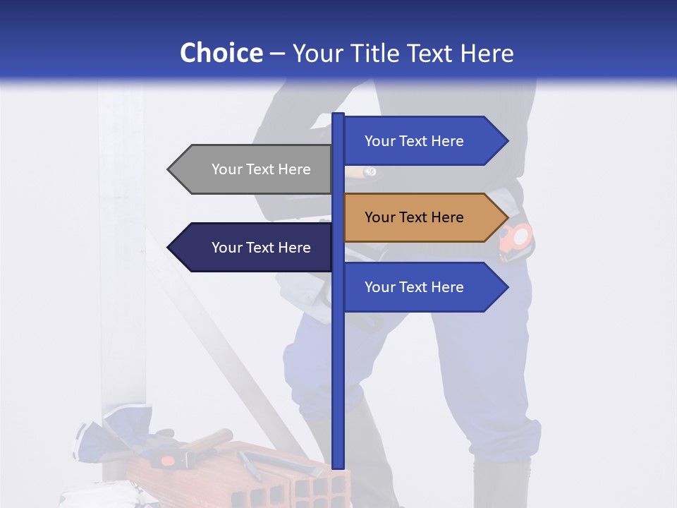 Personne Seule Entrepreneur Construction PowerPoint Template