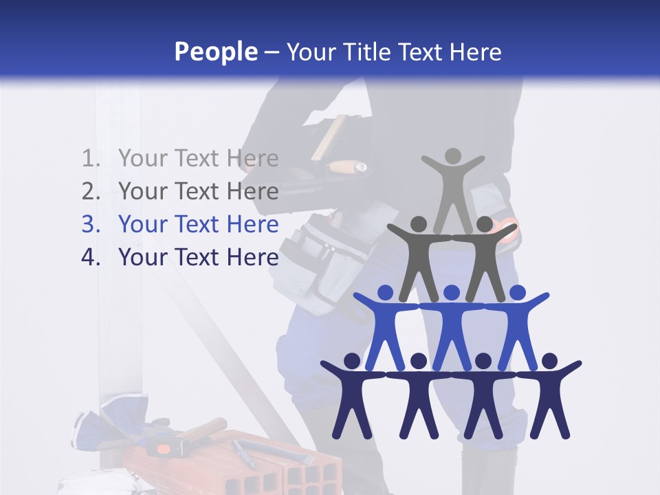 Personne Seule Entrepreneur Construction PowerPoint Template