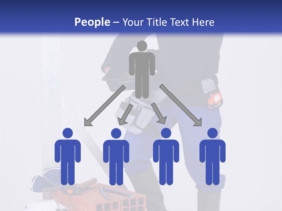 Personne Seule Entrepreneur Construction PowerPoint Template