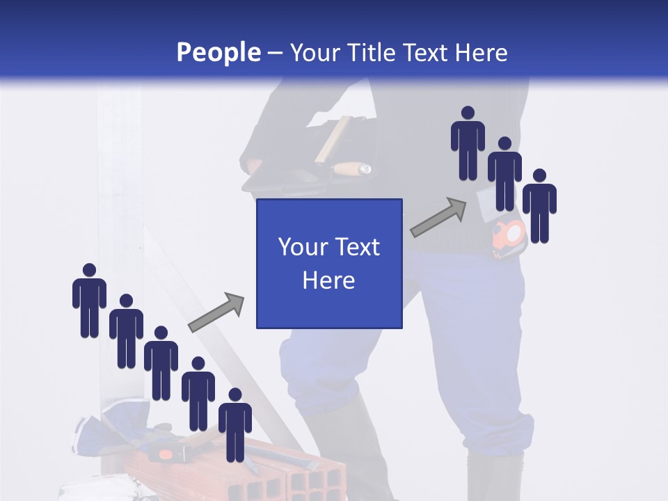 Personne Seule Entrepreneur Construction PowerPoint Template