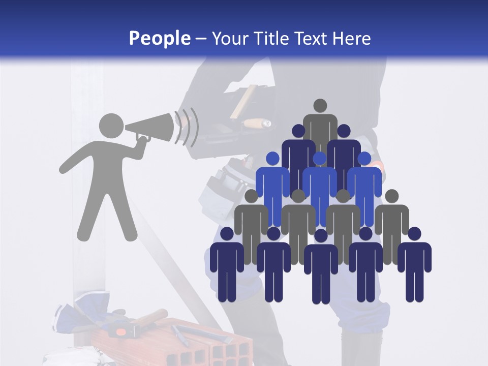 Personne Seule Entrepreneur Construction PowerPoint Template