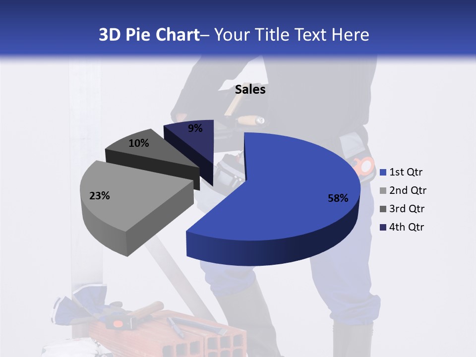 Personne Seule Entrepreneur Construction PowerPoint Template