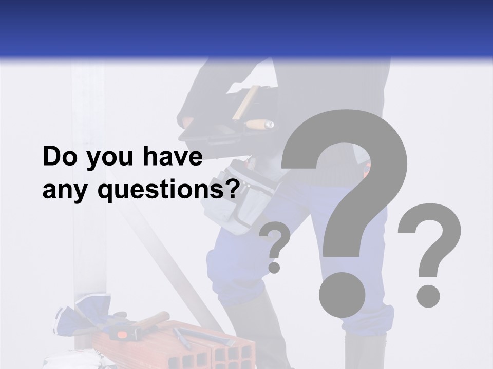 Personne Seule Entrepreneur Construction PowerPoint Template