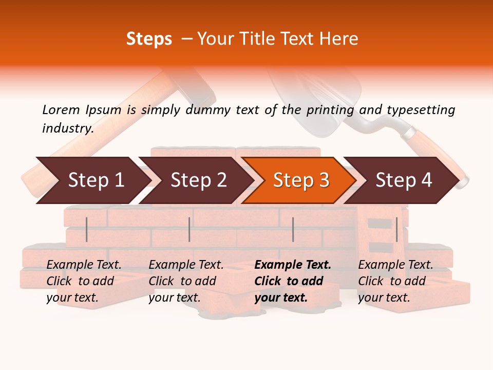Industry Process White PowerPoint Template